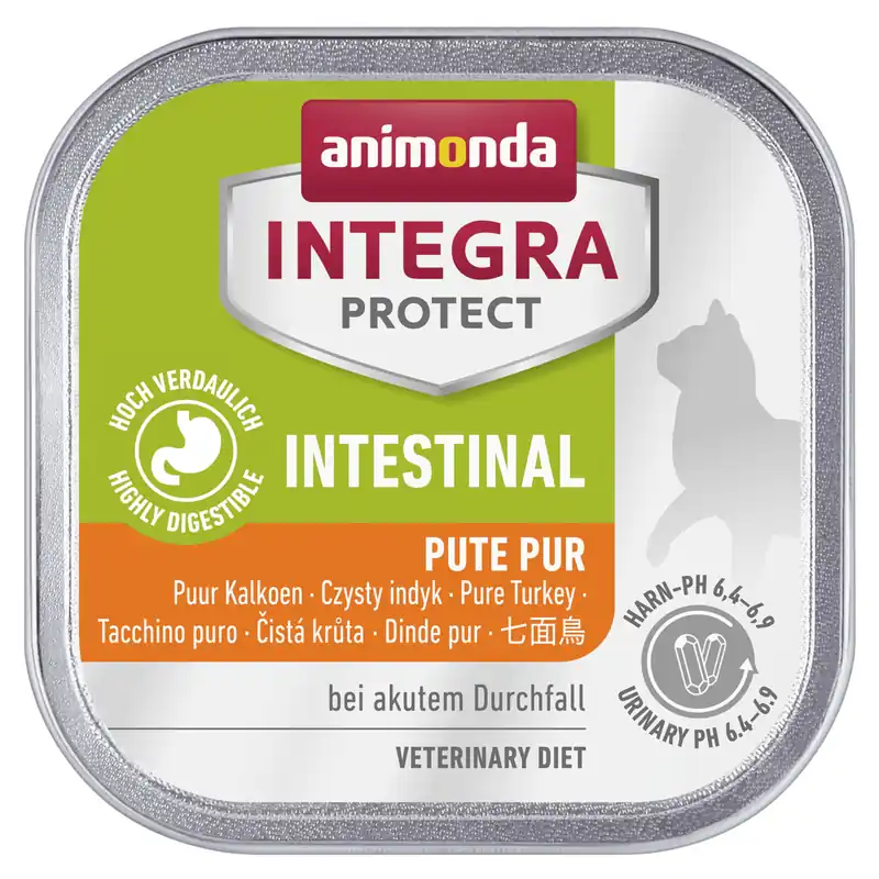 Nur Für Kurze Zeit Sparpaket 32 x 100 g Animonda Integra Protect Intestinal Pute pur Katzen Nassfutter